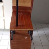 Old desk wood Scandinavian metal structure
