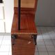 Old desk wood Scandinavian metal structure