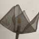 Rare appliqué simple Post Modern Mesh Flowers Design, 1980s, Belgium