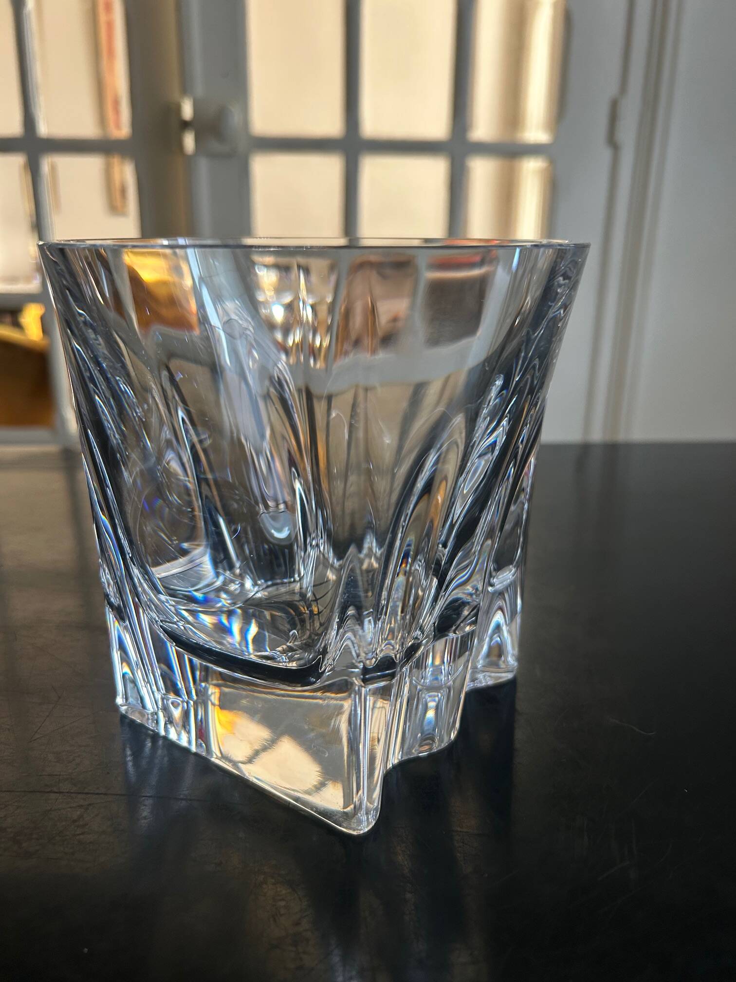 Crystal cut vase