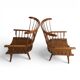 Paire de fauteuils lounge Windsor faits à la main, Angleterre, vers 1960