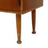 Buffet haut vintage en placage de teck, vitrine, design scandinave