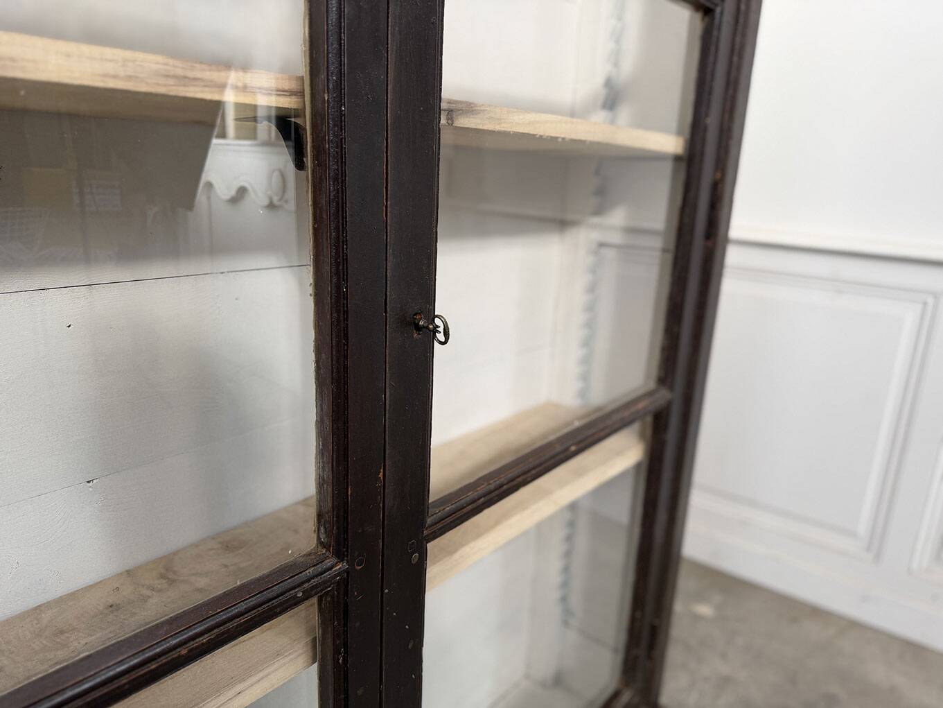 19th-century pine library