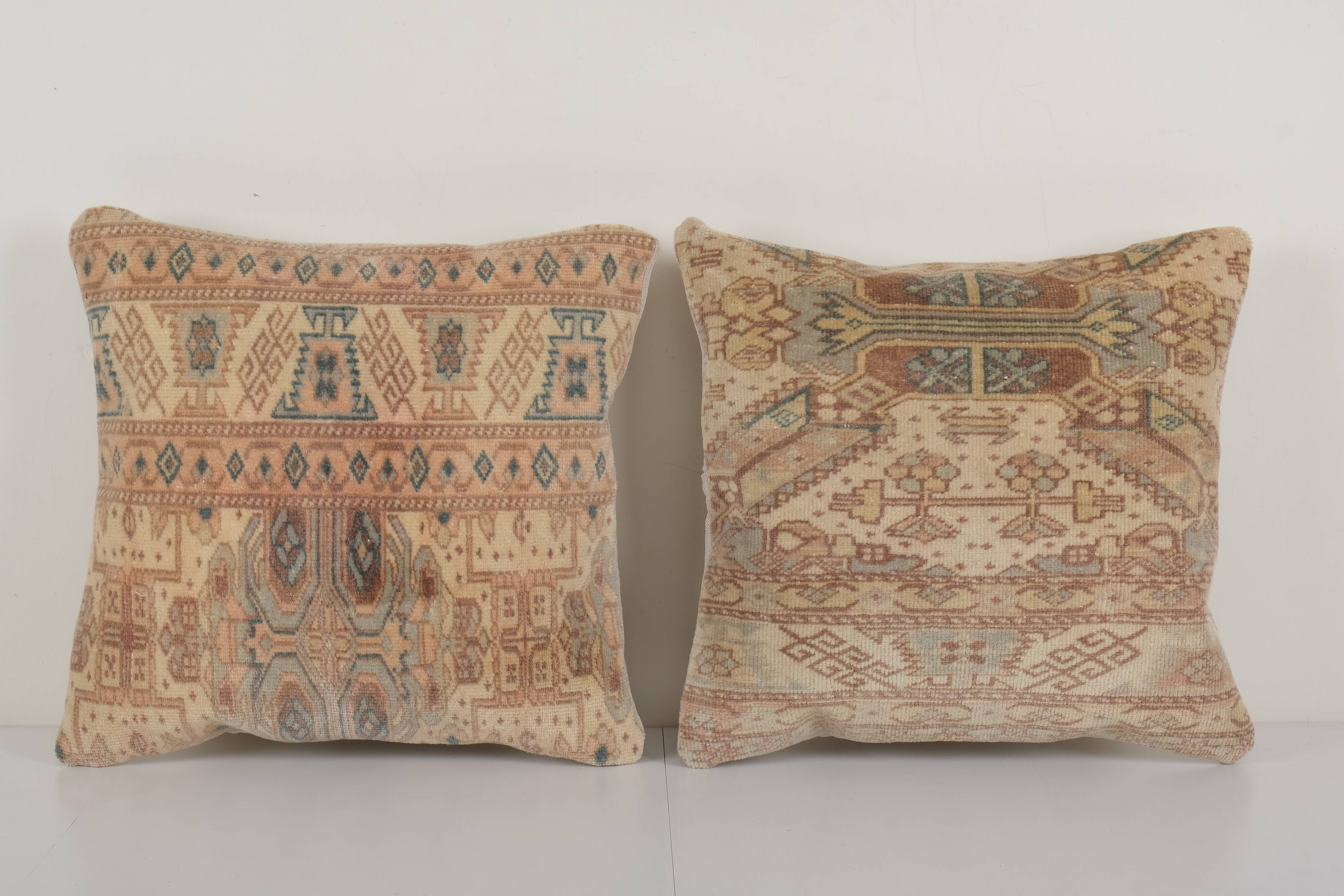 Anatolian carpet rug pillows