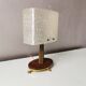 Vintage table lamp with 70s plastic hood