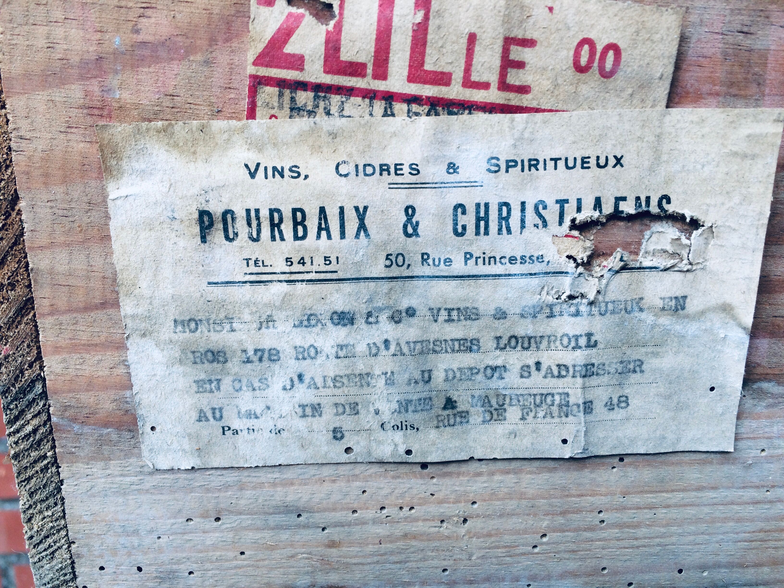 Sandeman old wooden crate