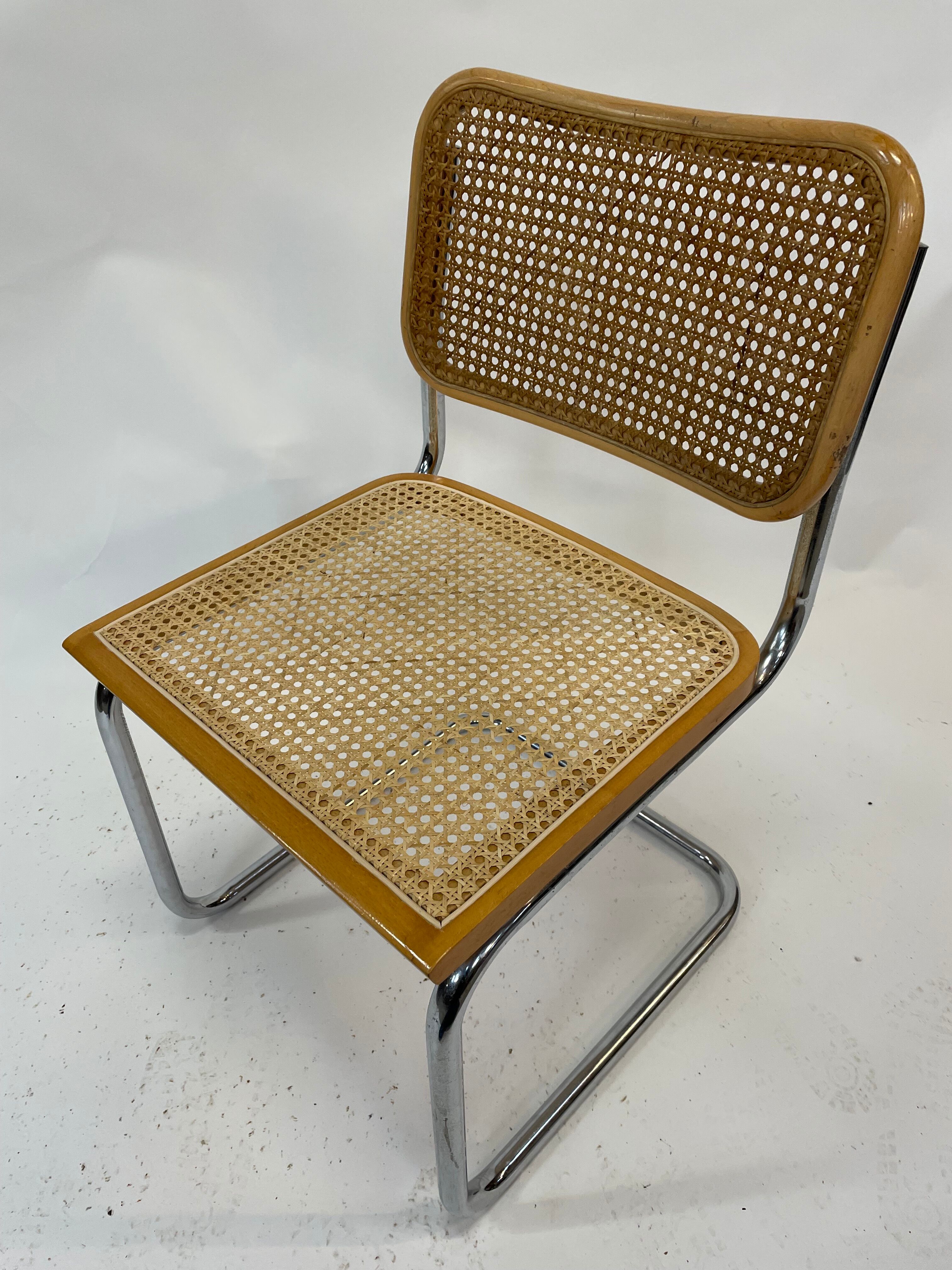 Cesca design chair b32 model in chrome