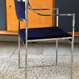 Set of 4 chairs and 2 armchairs model SQ by Willy Rizzo 1970