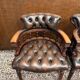 Ensemble de fauteuils Chesterfield anglais classiques