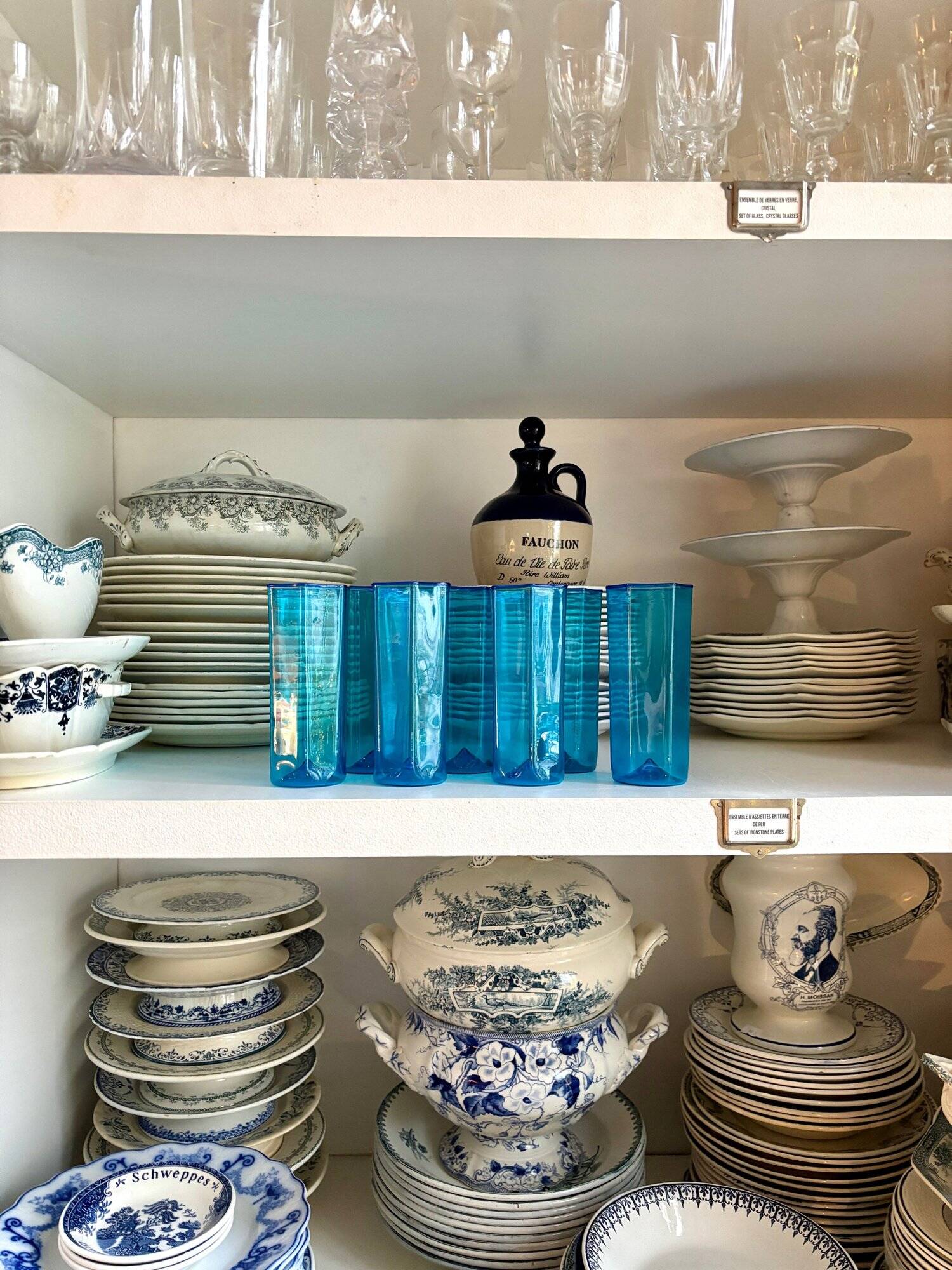 7 Murano glass glasses by Carlo Scarpa for Venini, Italy