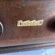 Vintage wooden radio radiobell