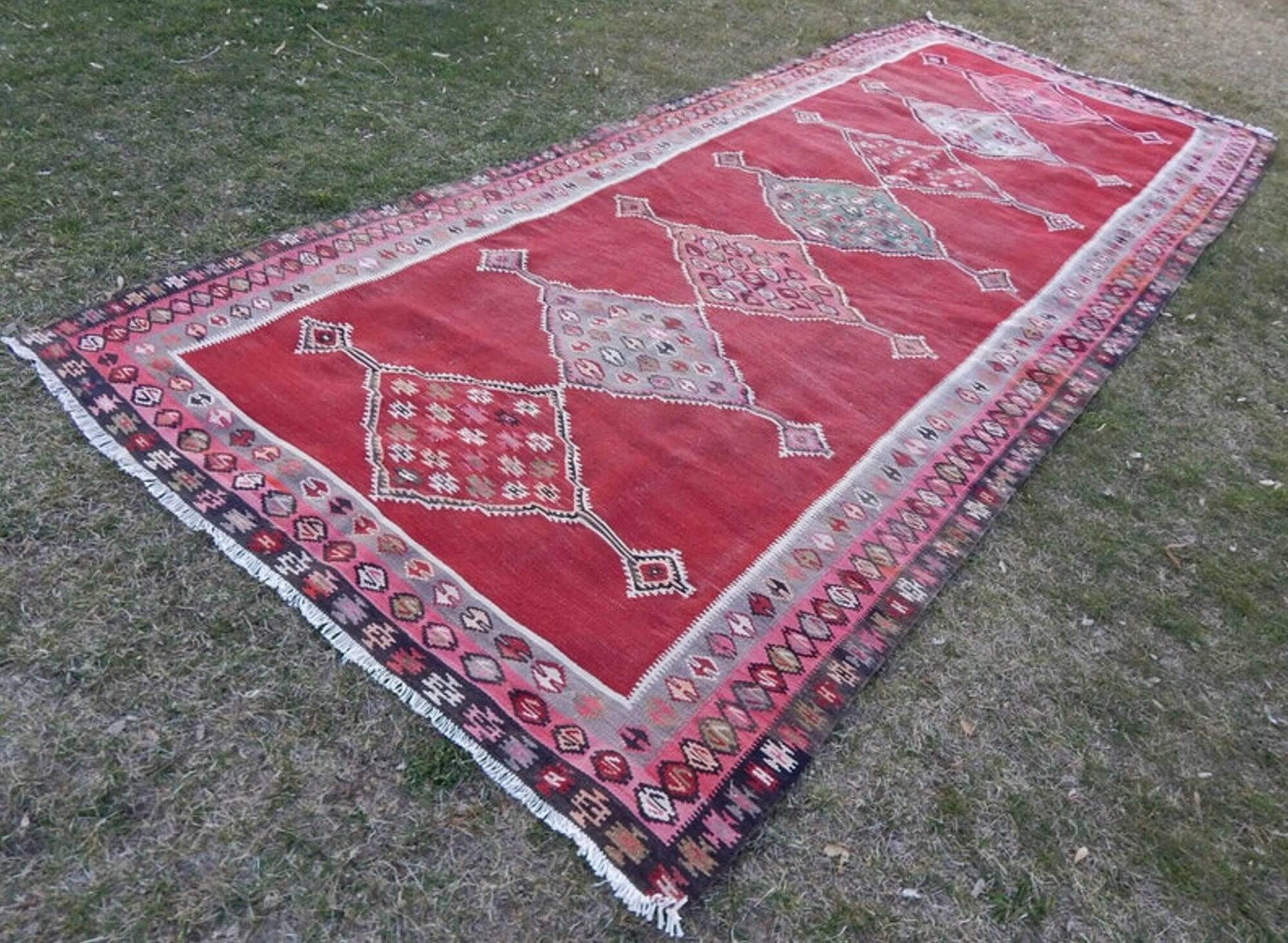 Tapis turc vintage fait main