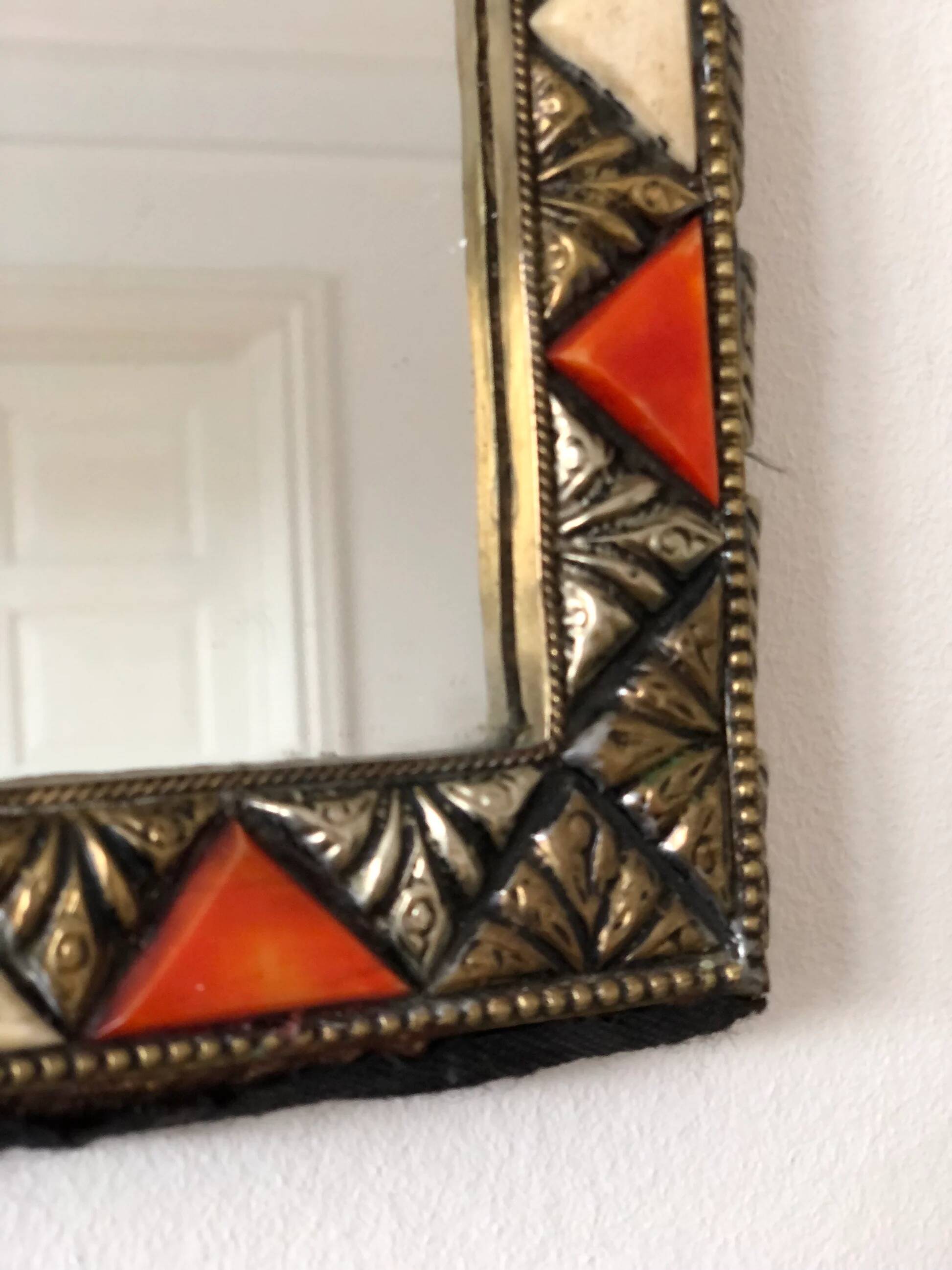 Vintage arched wall mirror – Spanish, Hollywood Regency, Moroccan-inspired 1960s