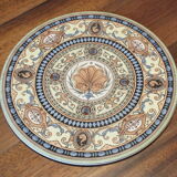 Round plate Sarreguemines polychrome