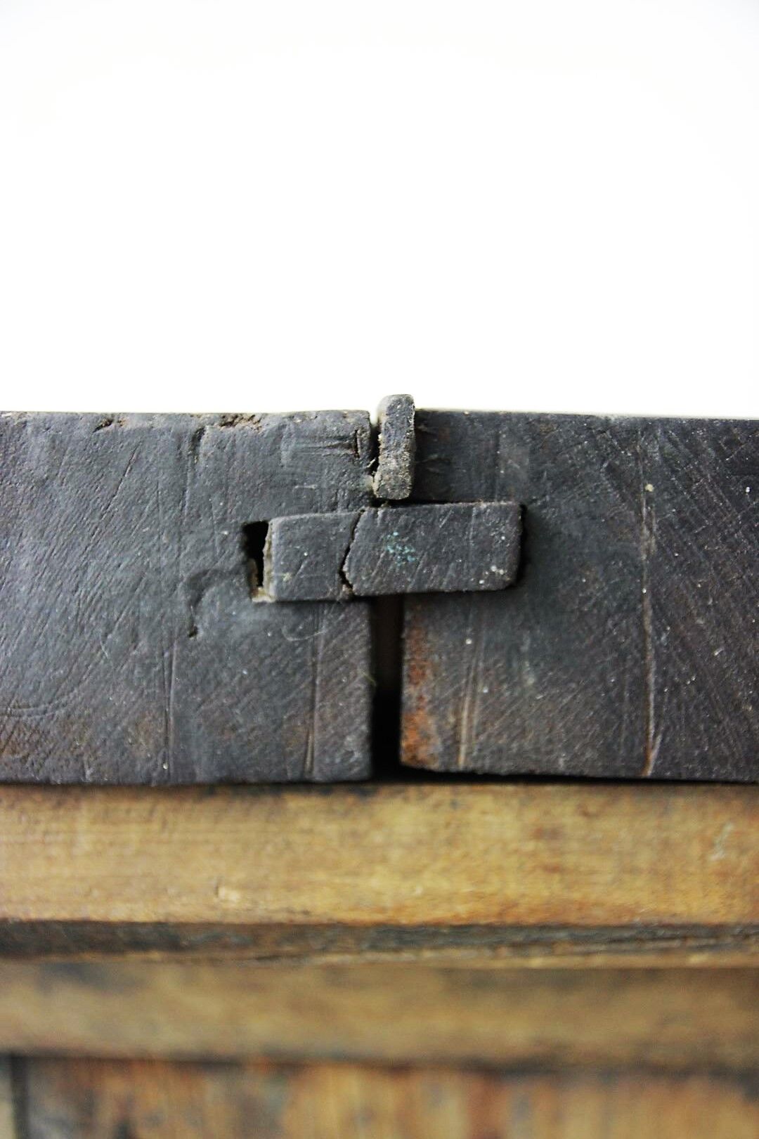 Industrial workbench in oak