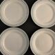 8 flat plates in opaque porcelain from Gien Terre de Fer, model Lauriers, XXth