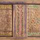 Polychrome carved antique buffet in pine – Xinjiang, circa 1900