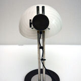 70's table lamp in glass and metal produced by Zonca