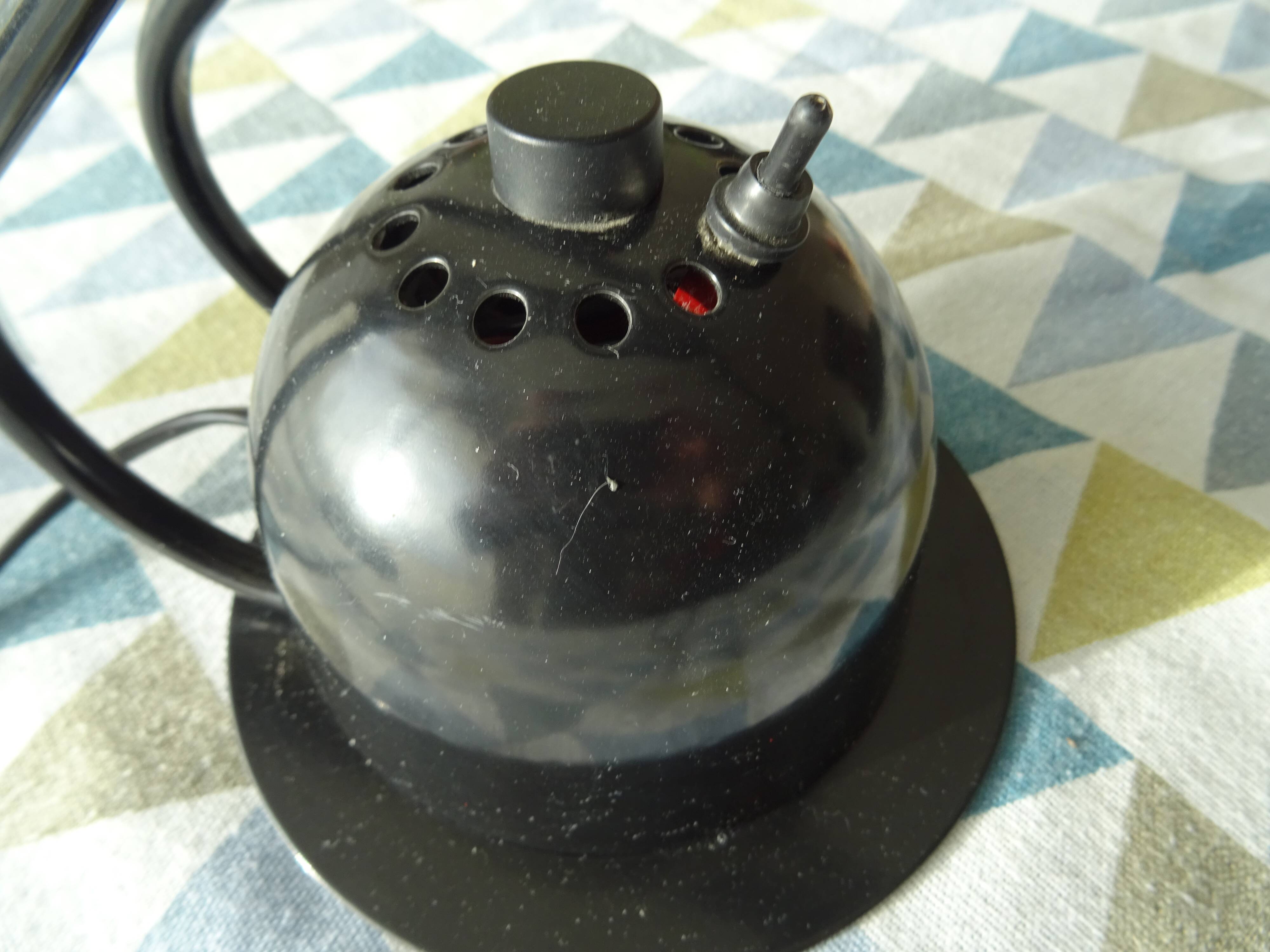Aluminor articulated lamp black metal Vintage 70/80