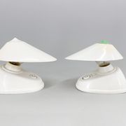 Lampes de table ou murale en bakélite blanche des années 1960, Tchécoslovaquie