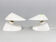 Lampes de table ou murale en bakélite blanche des années 1960, Tchécoslovaquie