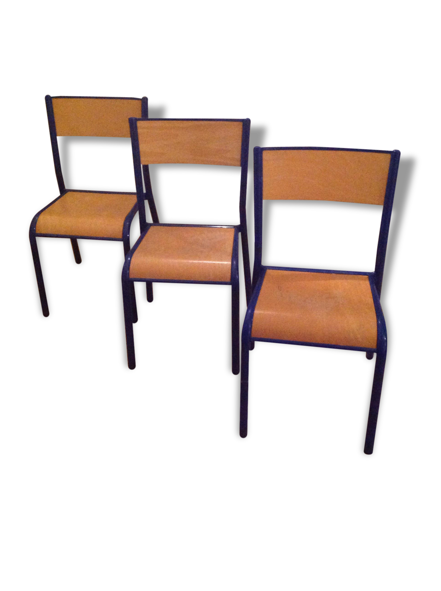 3 school chairs