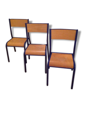 3 chaises d'école