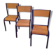3 school chairs