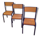 3 school chairs