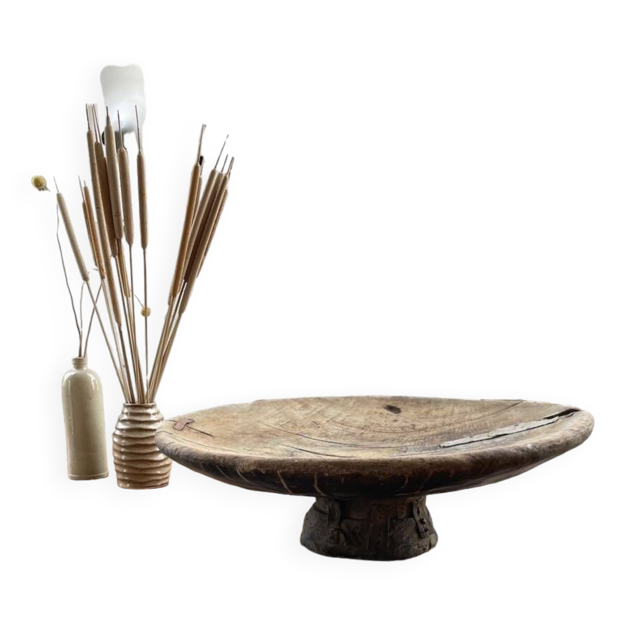 XL wooden Tuareg dish