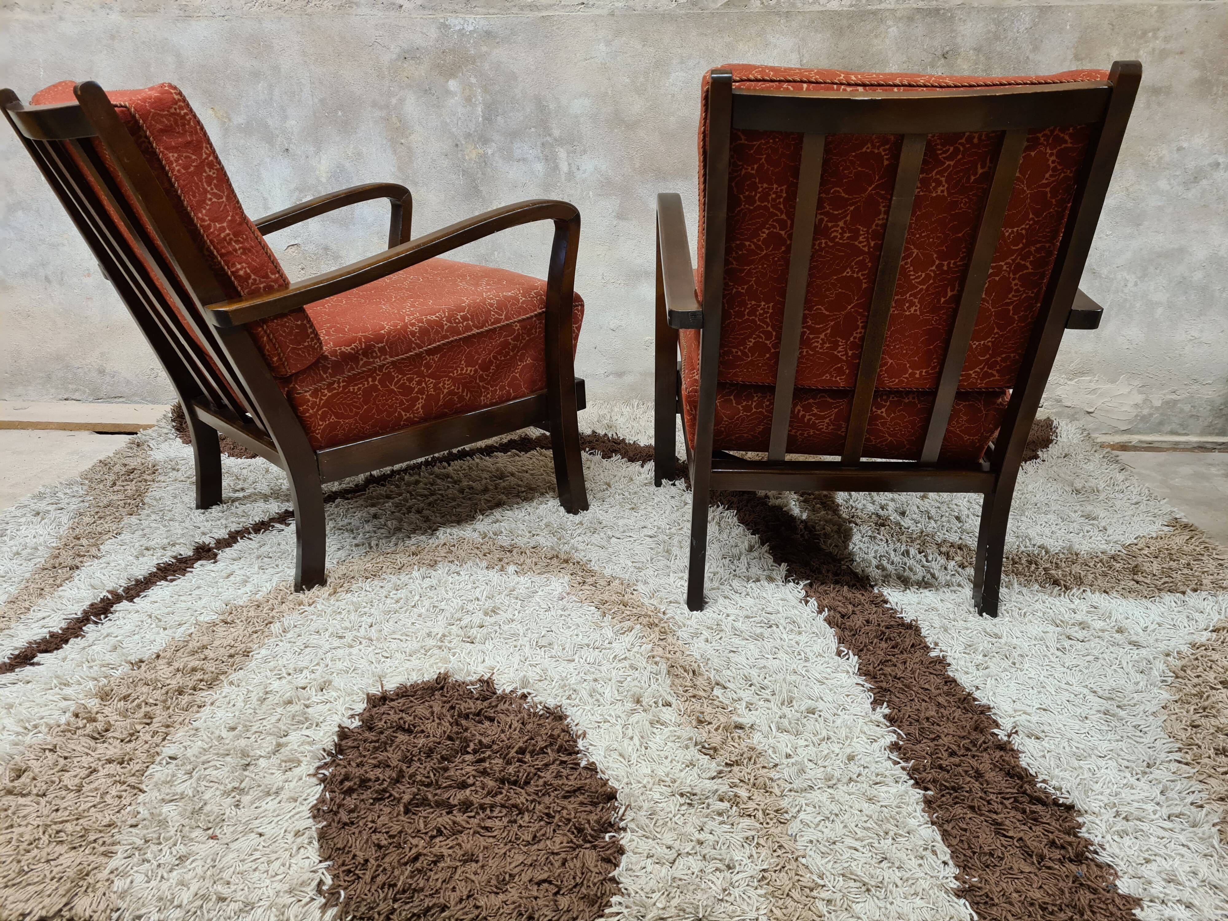 Pair of vintage armchairs year 1950