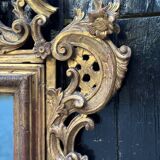 Venetian mirror in carved and gilded wood, circa 1880