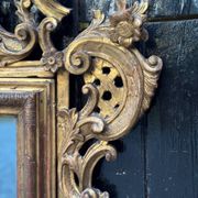 Venetian mirror in carved and gilded wood, circa 1880