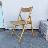 Vintage cane folding chair 80 Habitat