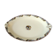 Large old oval dish in art deco porcelain