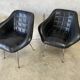 Pair of upholstered armchair year 60
