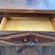 Art Deco sideboard in solid dark oak satin wood with 3 doors