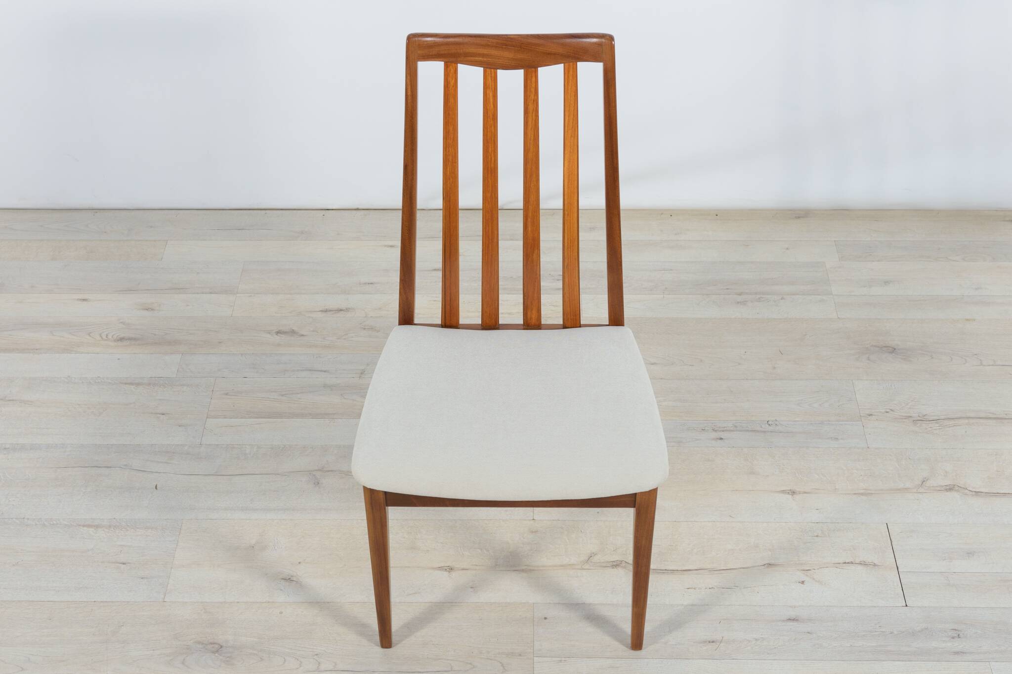 Mid-century teak and fabric dining chairs by Leslie Dandy for G-Plan, 1960s, set of 8