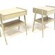 Set of 2 Scandinavian bedside tables in teak, AB Carlströms & Co Möbelfabrik.