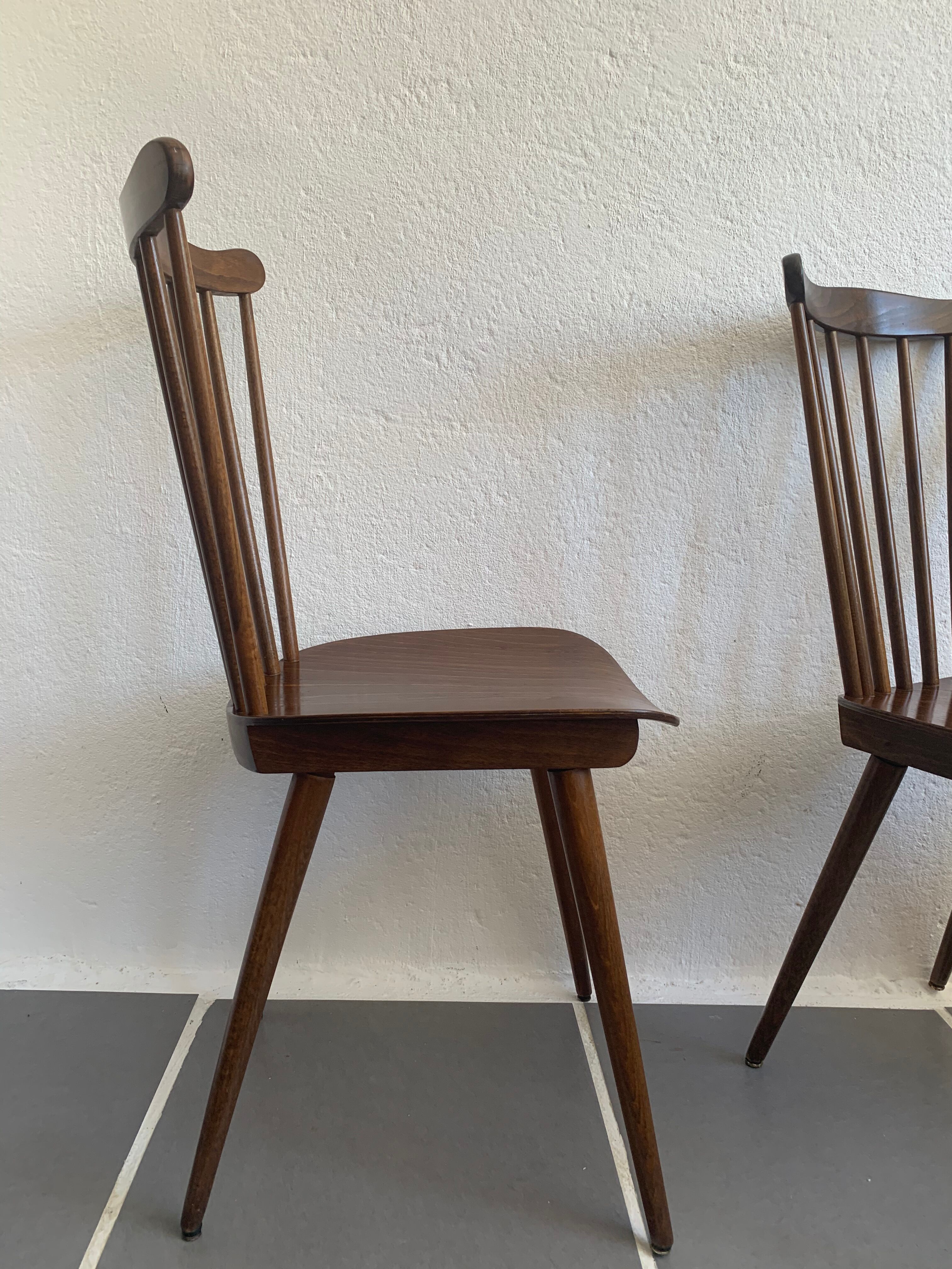 6 vintage bistro chairs