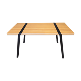 Table in solid oak and metal PI01