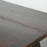 Antique Spanish table from the early 18th century with  a cast iron base