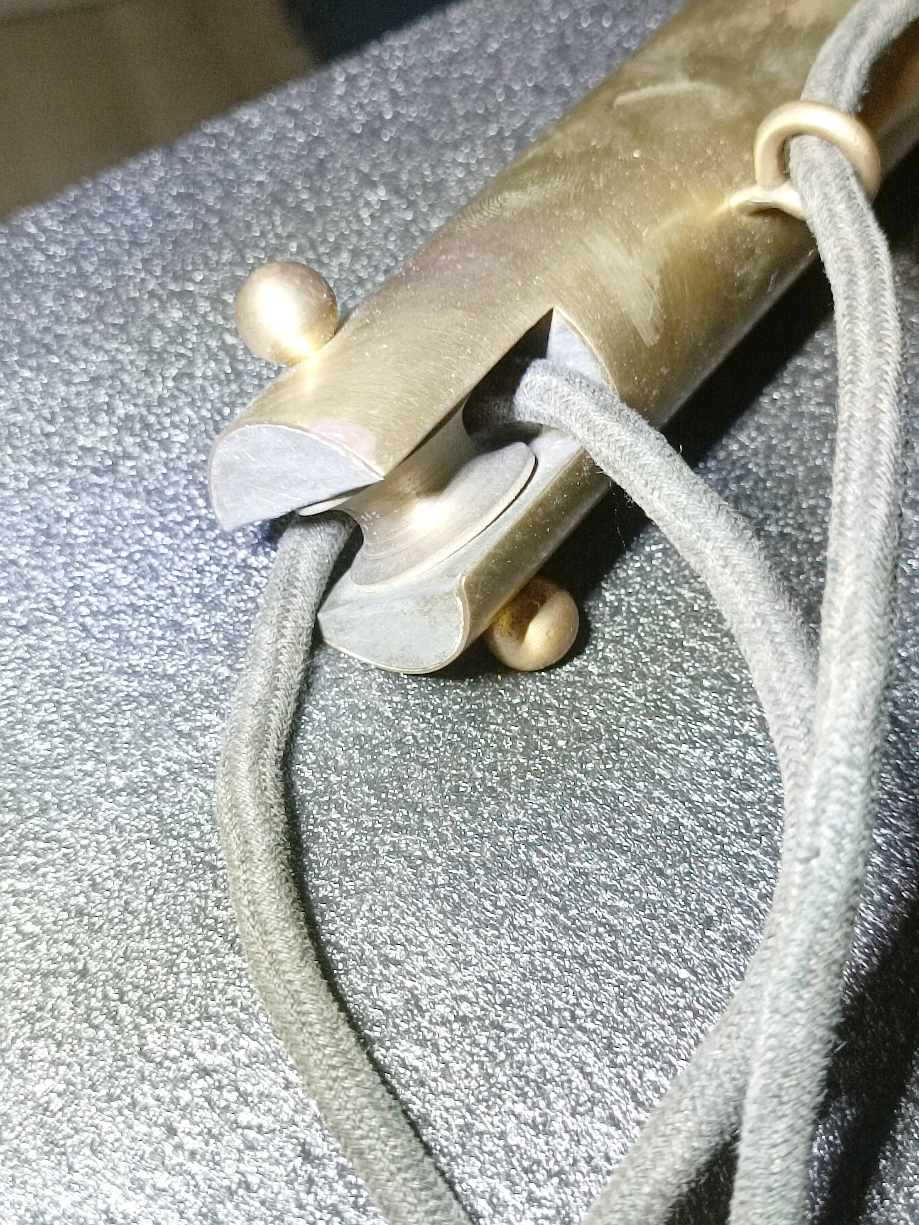 Hanging lamp with counterweight Italy 1950s