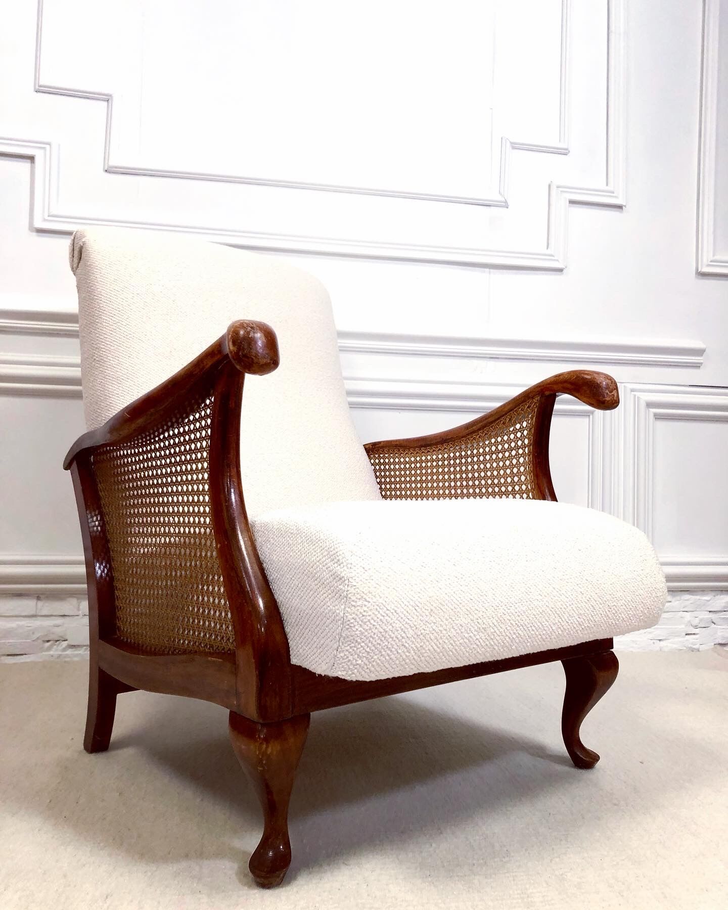 Vintage shepherdess armchair