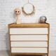 Vintage nude chest of drawers