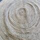 Tapis de jute scandinave rond naturel 162cm