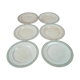 Set of 6 vintage Saintonge flat plates – semi-porcelain