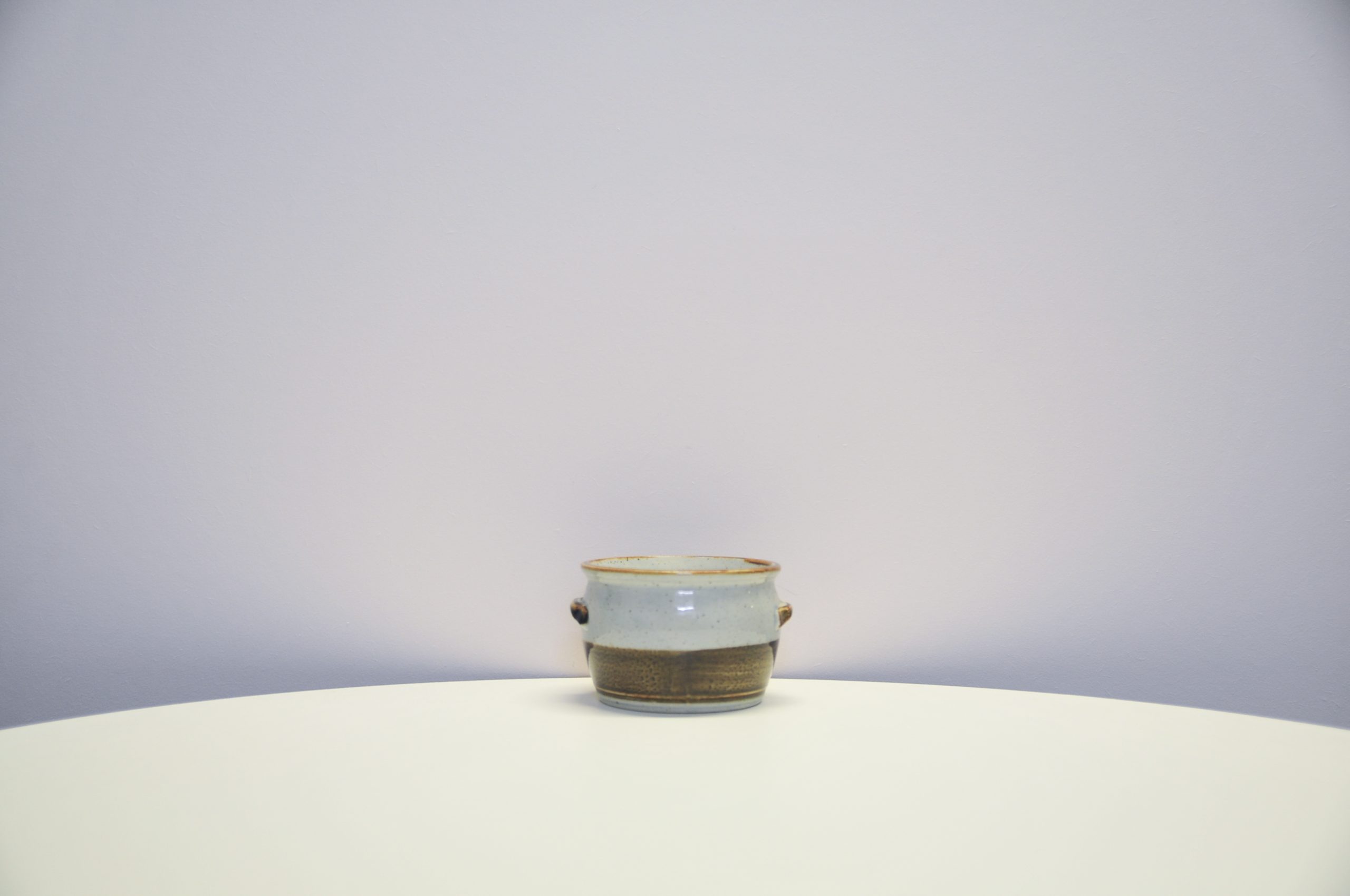 Speckled green flower pot from Denmark