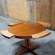 Dyrlund Flip Flap Lotus dining table in teak Denmark 1960
