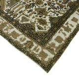 Hand-Knotted Anatolian One of a Kind 1970s 280 cm x 365 cm Beige Wool Carpet